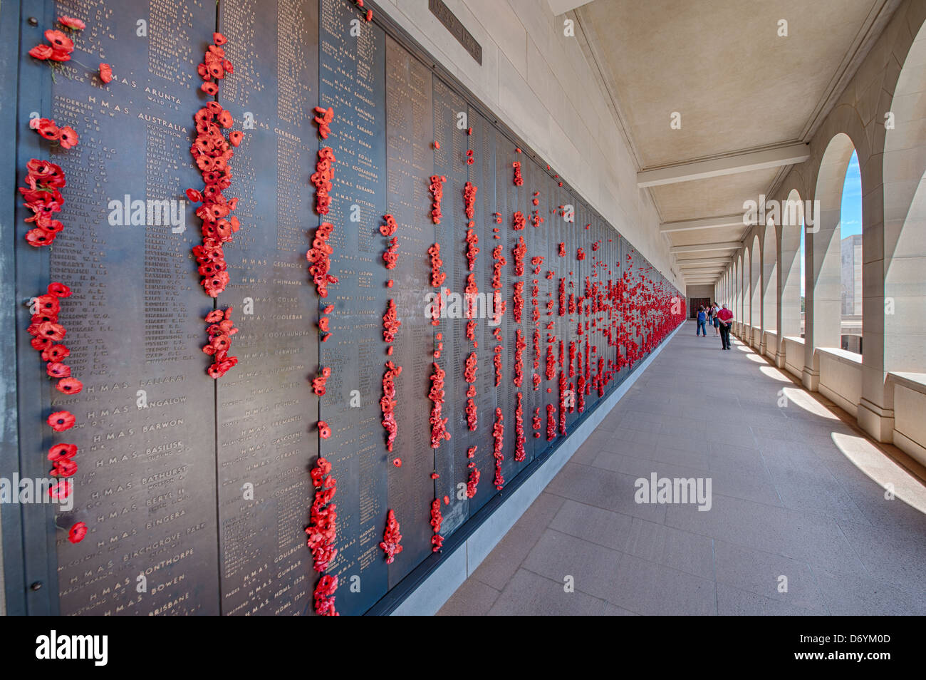 Le mémorial national australien à Canberra. Banque D'Images