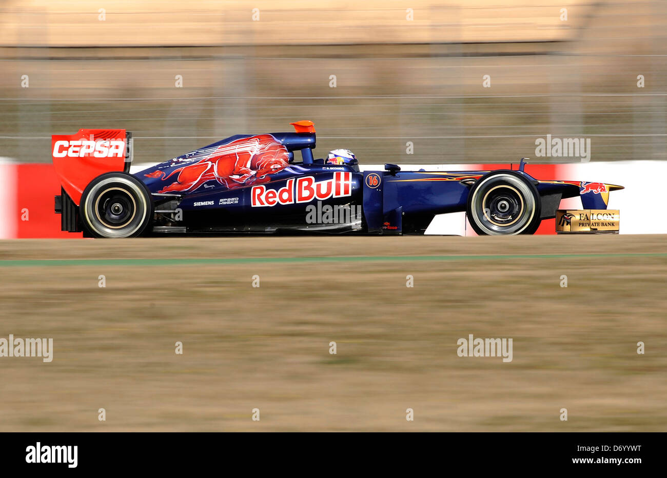 Daniel RICCIARDO, AUS, de l'équipe Toro Rosso F1 - Formule 1 - Test - Circuit de Catalunya Montmelo Barcelone, Espagne - 03.03.12 Banque D'Images