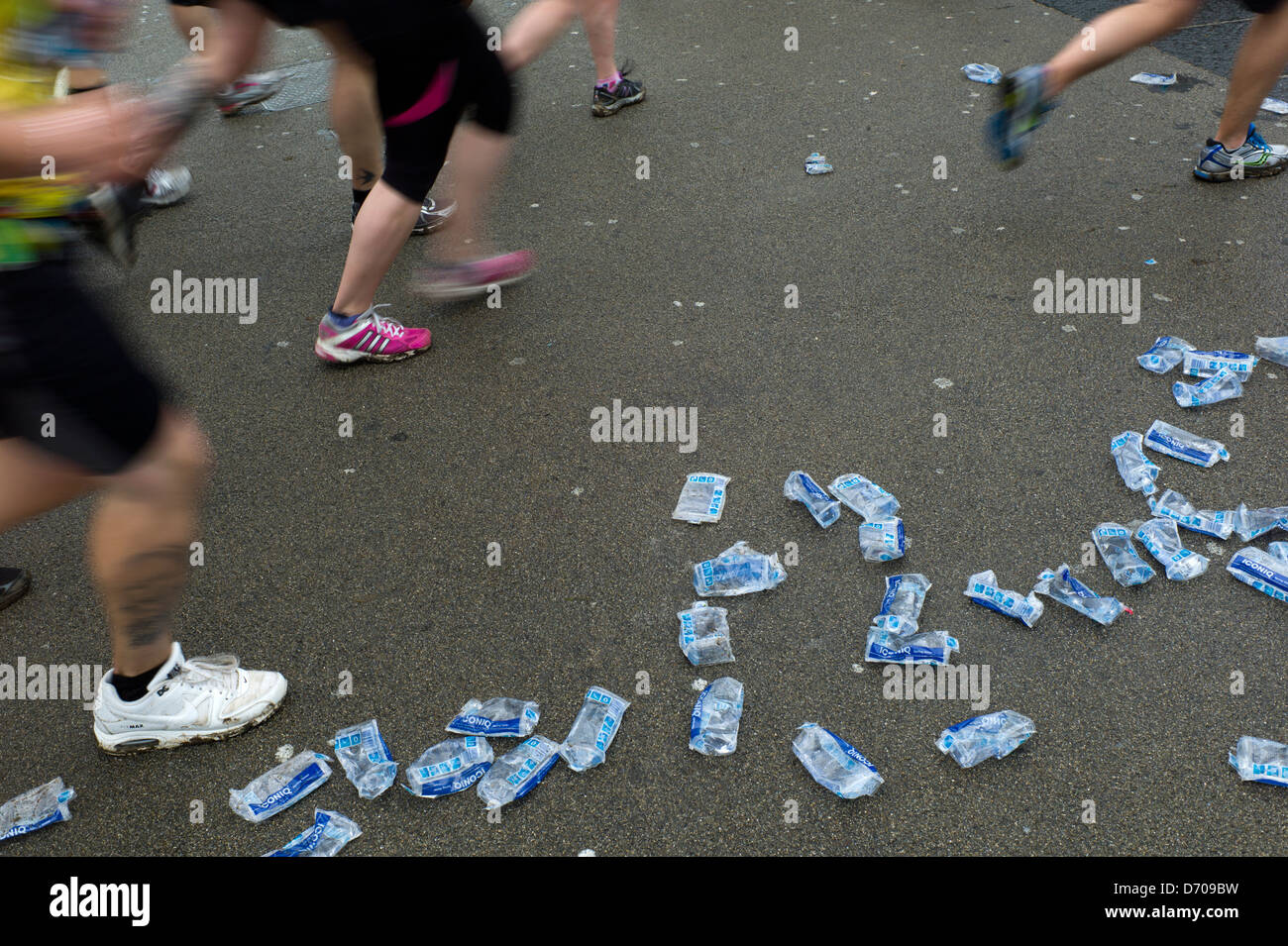 Les coureurs de marathon, Brighton, UK Banque D'Images