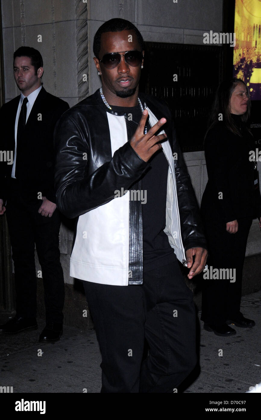 P Diddy, de son vrai nom Sean Combs, le Caesars Entertainment kicks-off échapper à Total Rewards à Gotham Hall des Départs - New York Banque D'Images