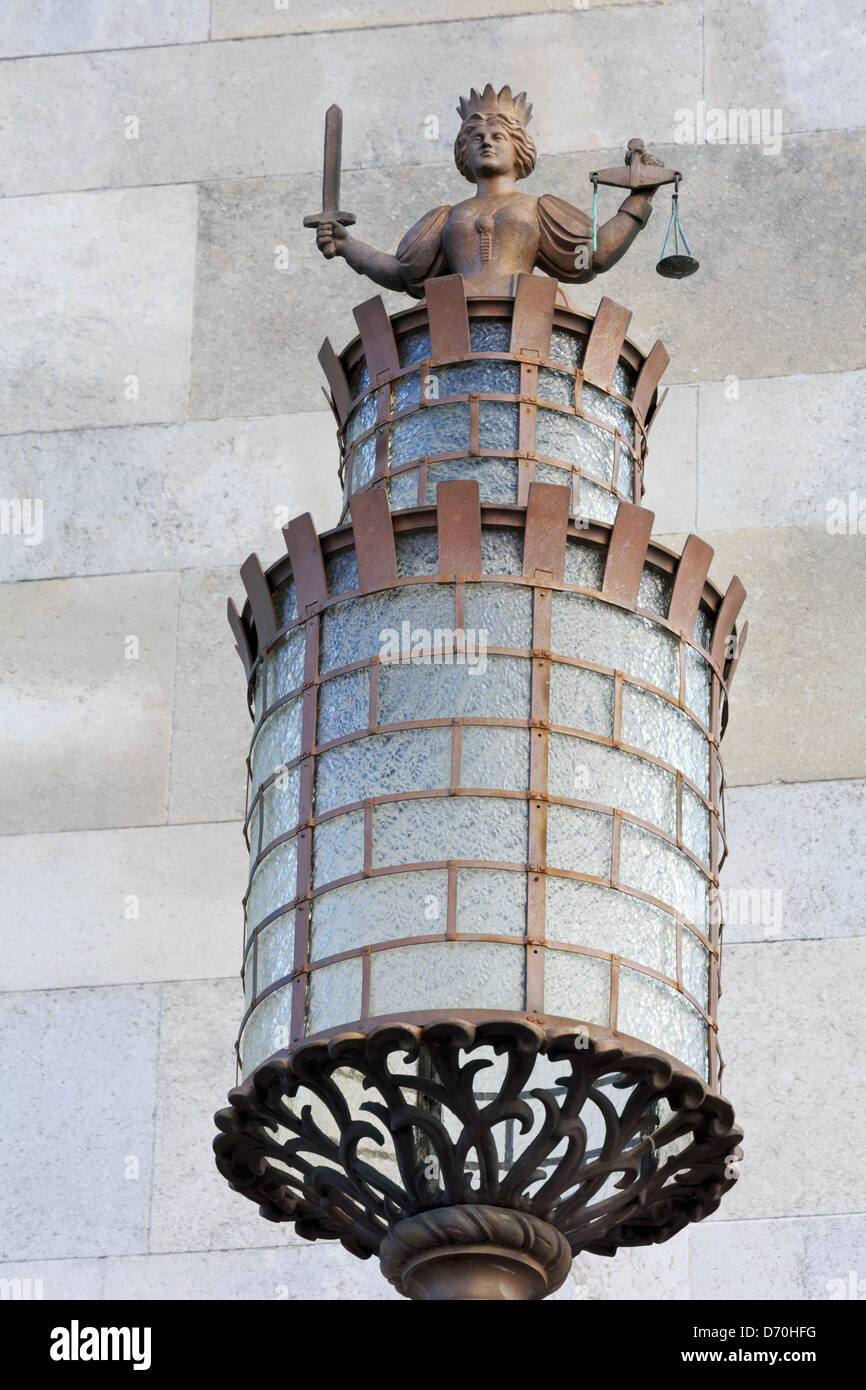 Détail d'éclairage en mer,Musée de la ville de Southampton, comté de Hampshire, Angleterre, Royaume-Uni Banque D'Images