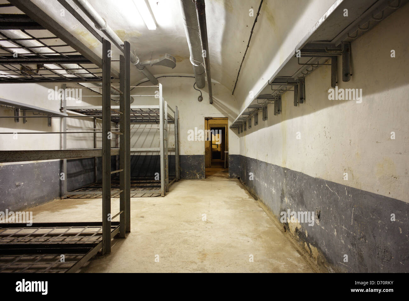 Le Barcarès, France, Team-chambre dans le bunker Four-a-Chaux Banque D'Images