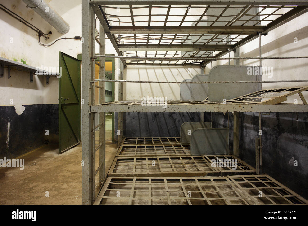Le Barcarès, France, Team-chambre dans le bunker Four-a-Chaux Banque D'Images