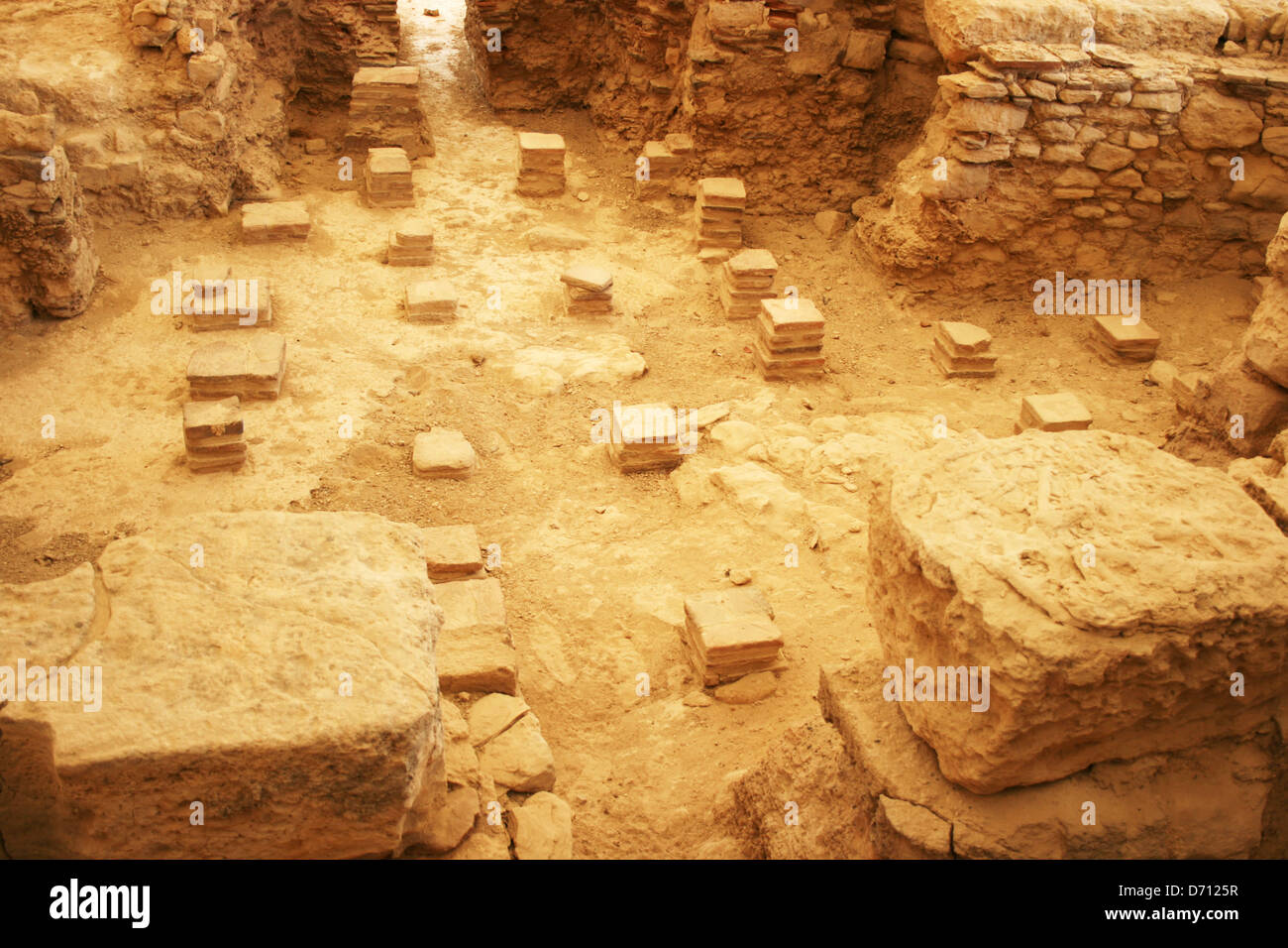 D'anciennes ruines de Kourion, Chypre. Banque D'Images