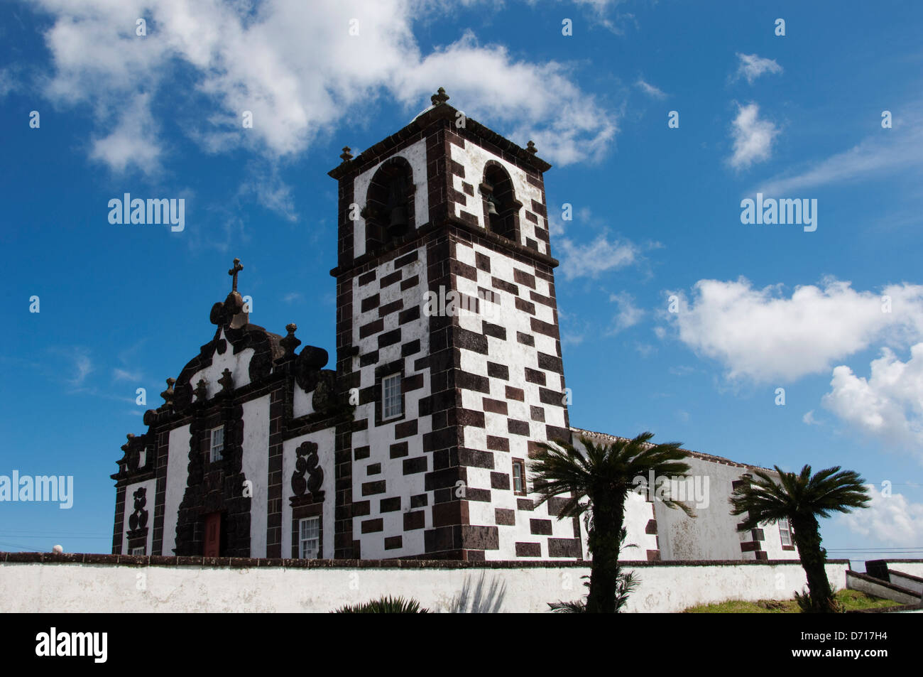 Le Portugal, Açores, l'île de Santa Maria, Espirito Santo, Église Banque D'Images