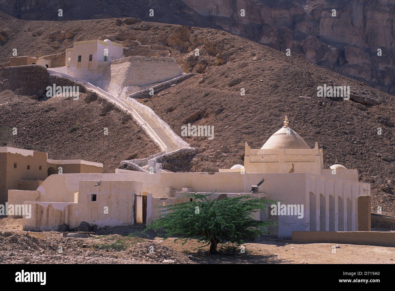 Le Yémen, Wadi Hadramawt, près de Say'Un, tombeau de saint homme, Ahmad ibn Isa Al-Muhajir Banque D'Images