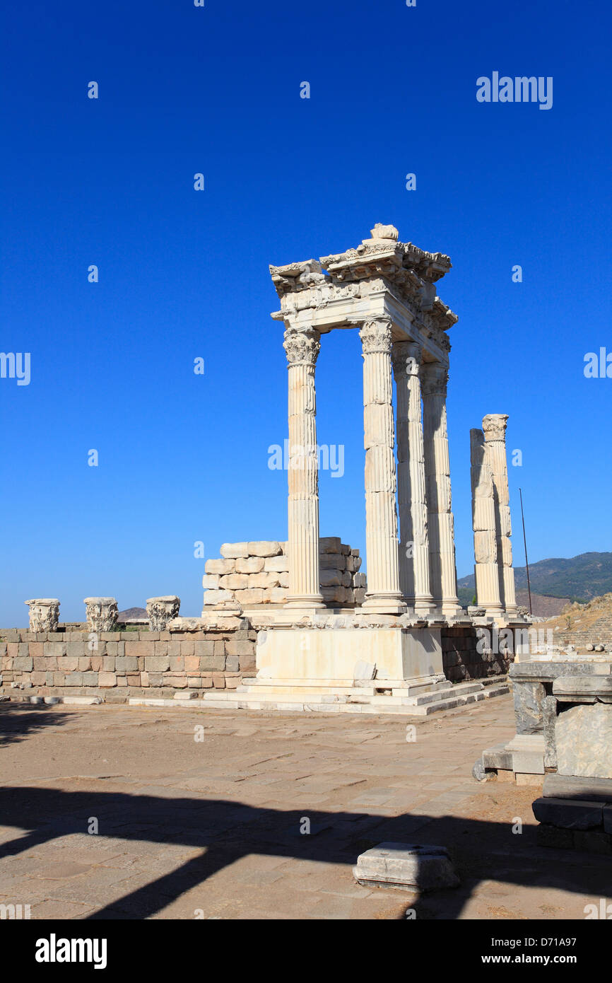 Acropole de Pergame, Bergama, Izmir, Turquie Banque D'Images