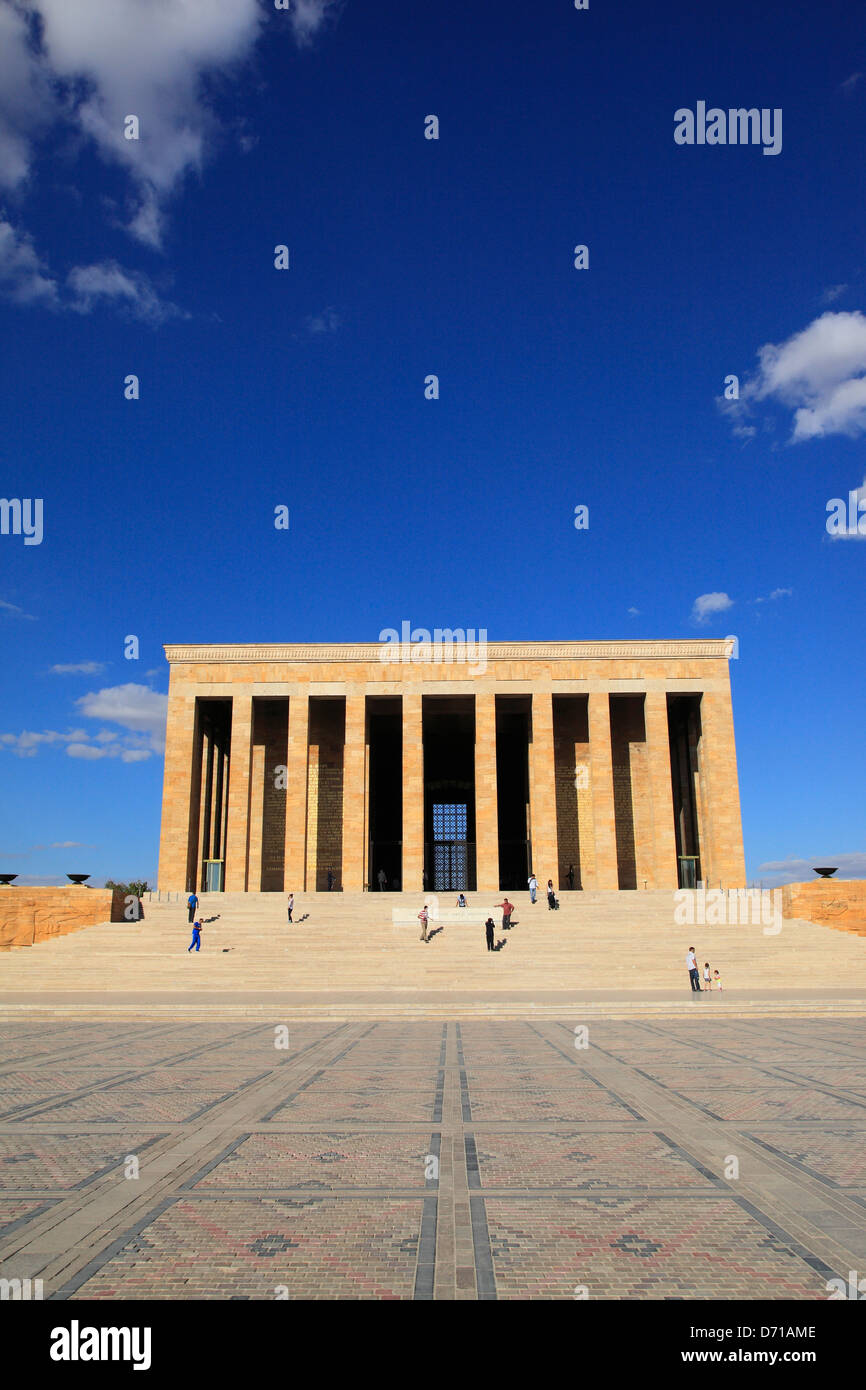 Mausolée de Mustafa Kemal Ataturk, Ankara, Turquie Banque D'Images