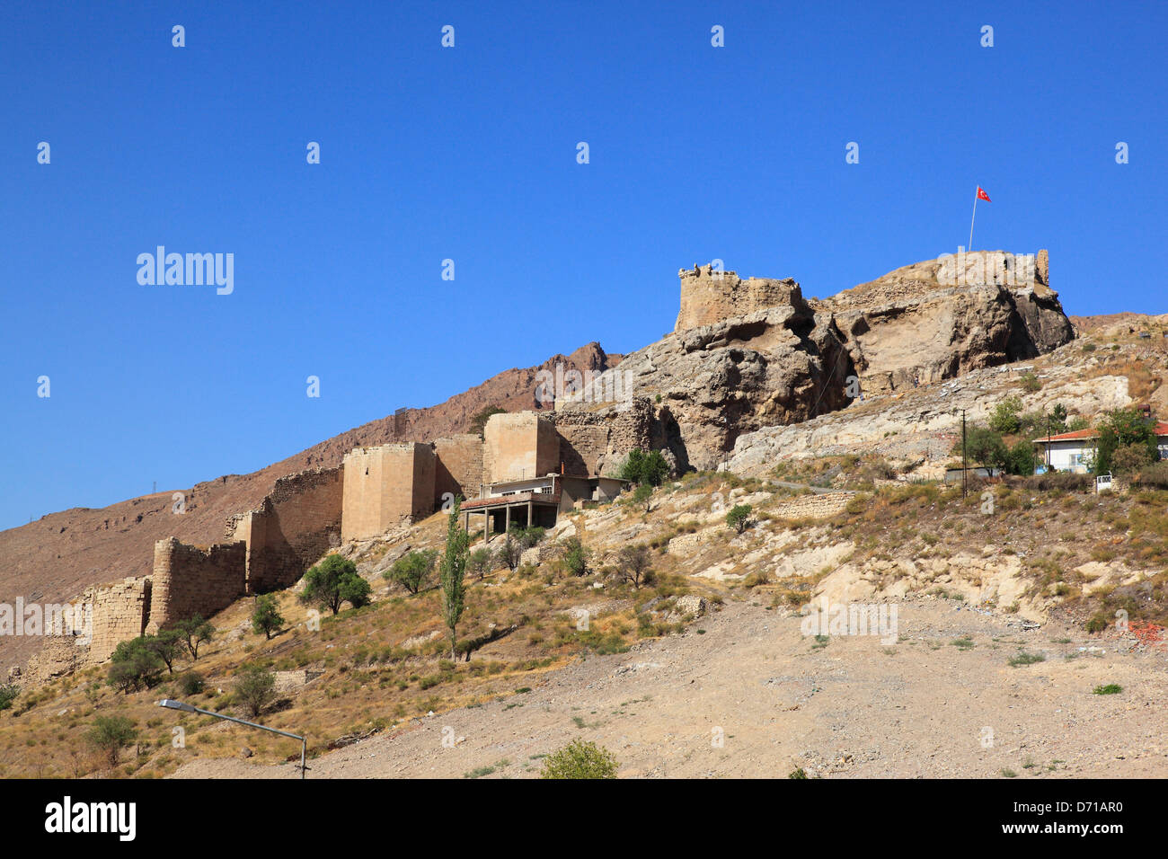 Vestiges de forteresse à Divrigi, Divrigi, Sivas, Turquie Banque D'Images