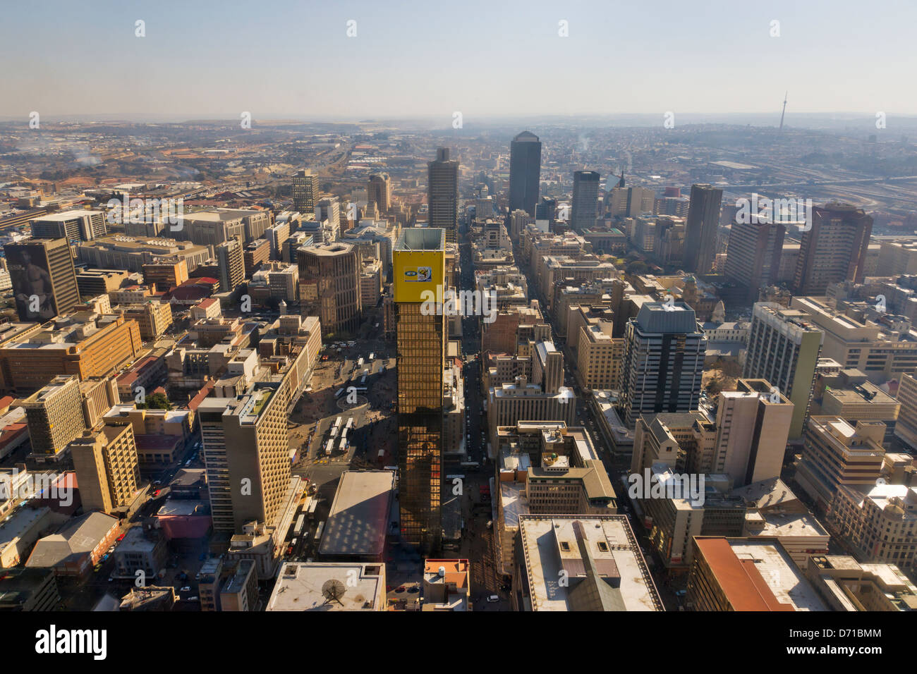 Paysage urbain au centre-ville de Johannesburg, Afrique du Sud Banque D'Images