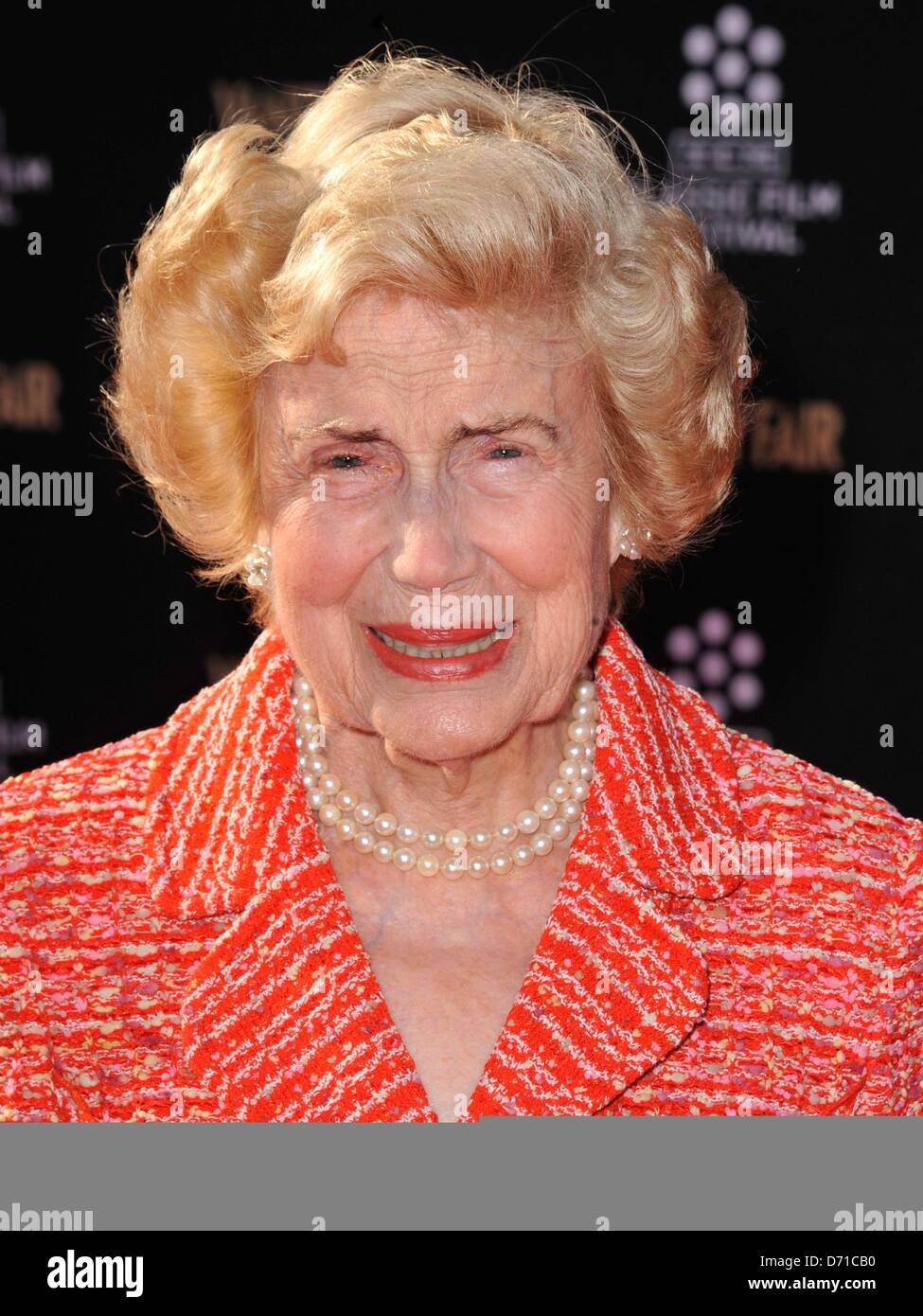 Los Angeles, USA. 25 avril, 2013. Jacqueline White aux arrivées pour 2013 TCM Classic Film Festival Opening Night Gala - 45e anniversaire de la restauration de Funny Girl Premiere, Théâtre chinois de Grauman (autrefois Grauman's), Los Angeles, CA, 25 avril 2013. Photo par : Dee Cercone/Everett Collection/Alamy Live News Banque D'Images