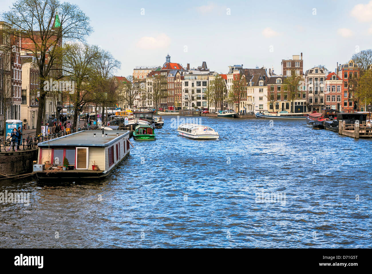 Amsterdam, Amstel Binnen, Hollande septentrionale, Pays Bas Banque D'Images