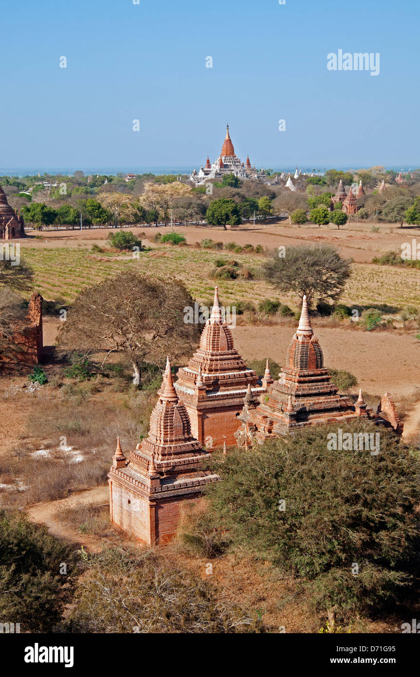 La pagode Ananda Bagan Myanmar (Birmanie) Banque D'Images