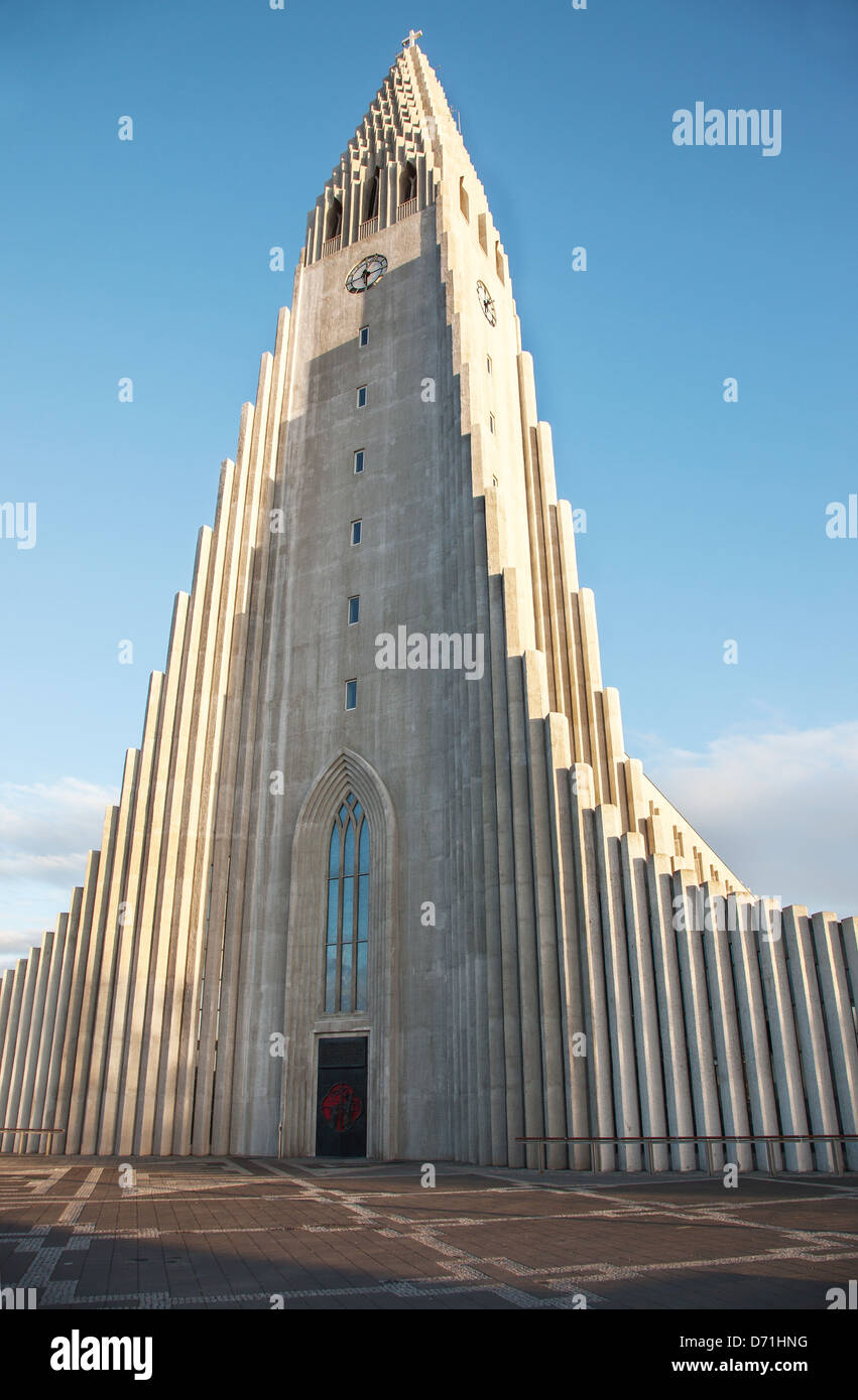 Reykjavik Hallgrimskirkja, Banque D'Images