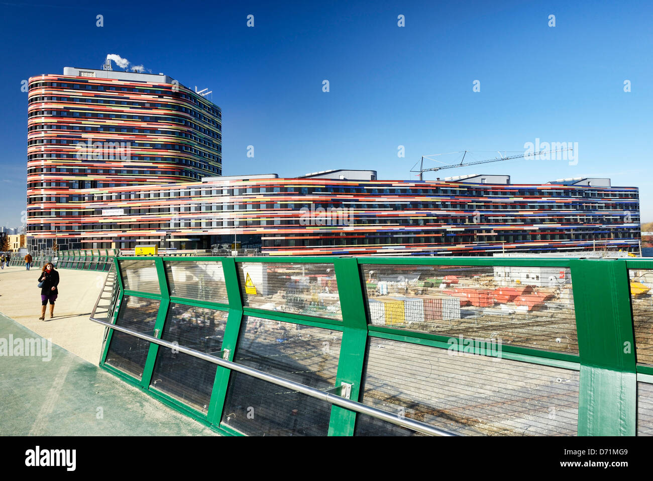 Nouveau bâtiment de l'autorité pour le développement urbain et de l'environnement dans le château de Wilhelm, Hambourg, Allemagne, Europe Banque D'Images