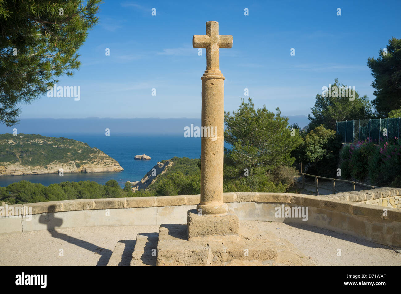 Vue Portichol à Javea, à plus d'une côte pittoresque Banque D'Images