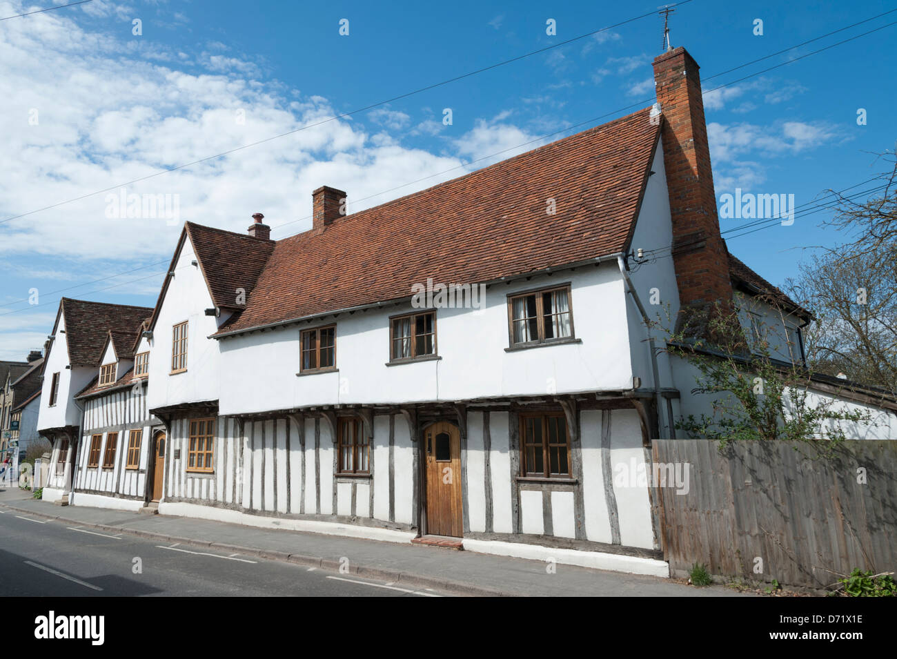 Une belle vieille maison bois à Ashwell Hertfordshire UK Banque D'Images