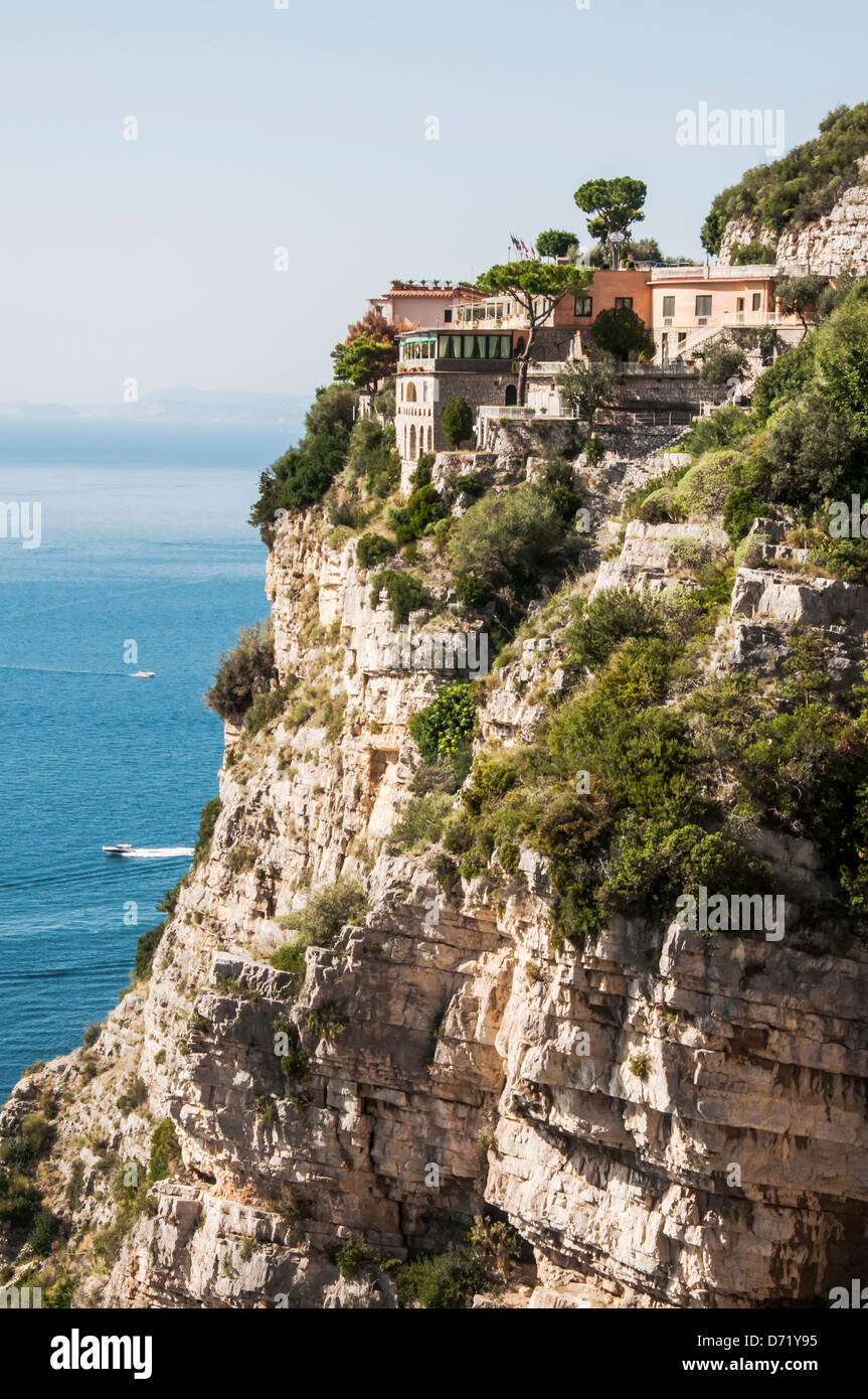 Vue panoramique sur la côte de Sorrente, Italie Banque D'Images