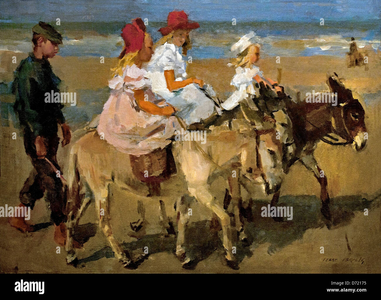 D'âne sur la plage 1890 - 1901 par Theo van Doesburg 1865 - 1934 Pays-Bas Néerlandais Banque D'Images