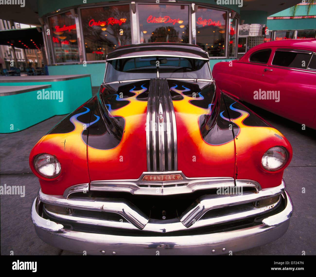L'Art Déco voiture Pontiac, Miami, Floride, USA Banque D'Images