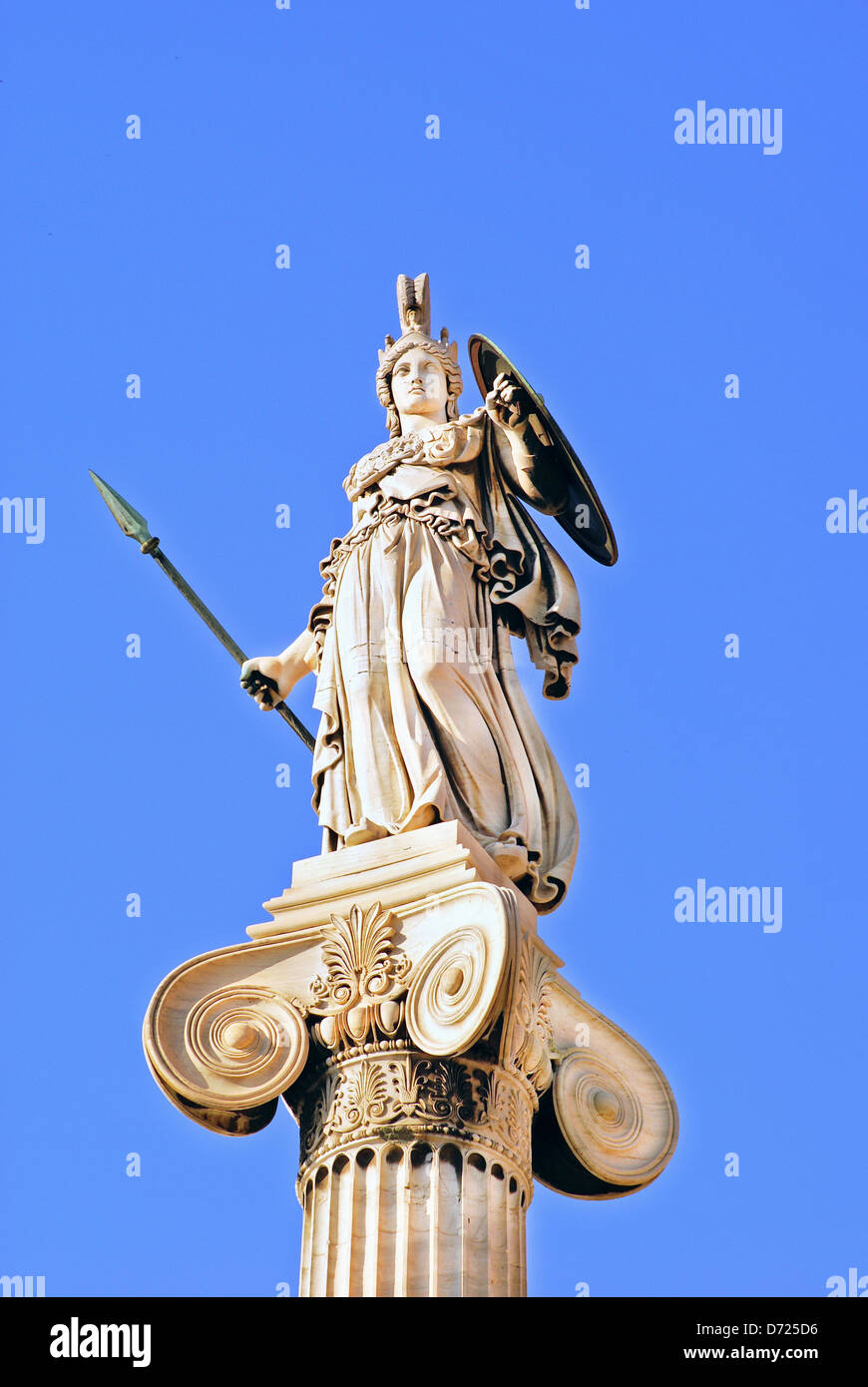 Statue d'Athéna dans l'Académie d'Athènes, Grèce Banque D'Images
