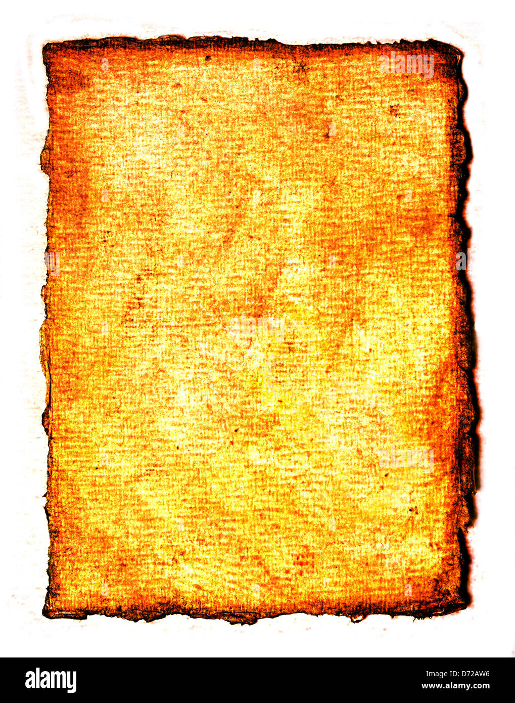 Grumes frangés vintage papier parchemin texturé environ Banque D'Images