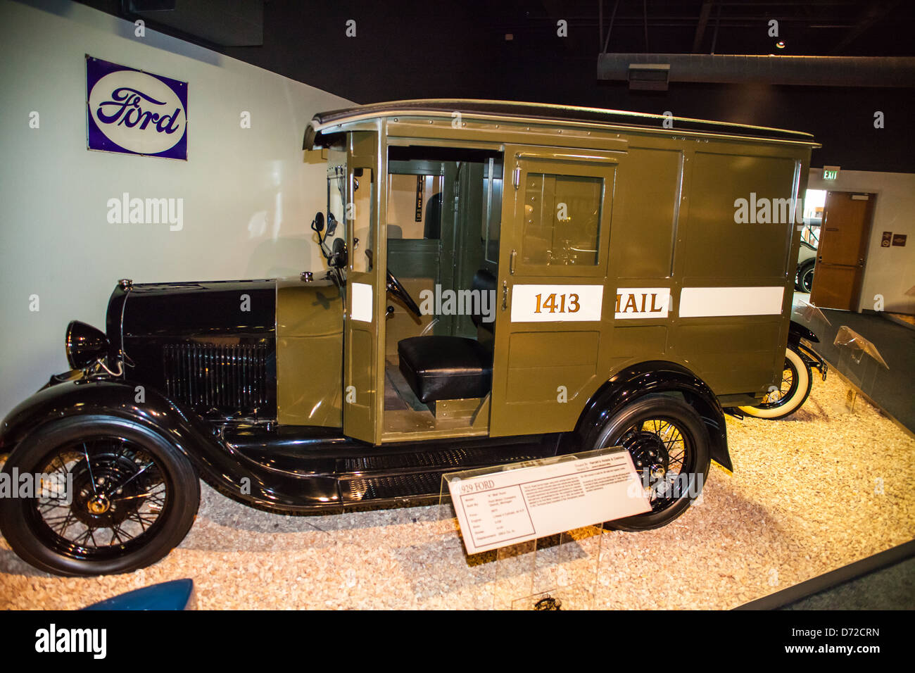 1929 Ford camion postal au Musée national de l'automobile à Reno au Nevada Banque D'Images