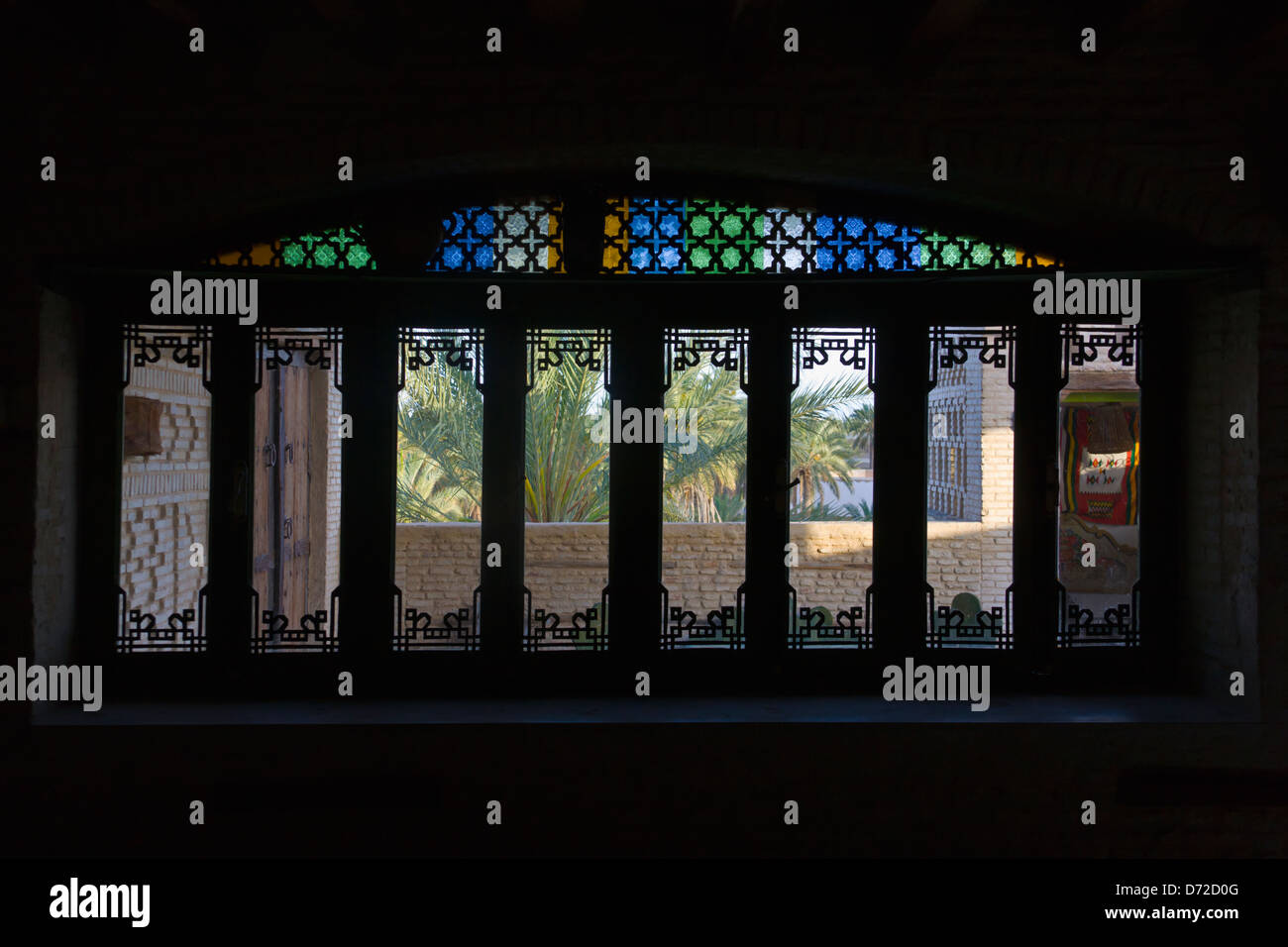 Maison traditionnelle dans la vieille médina, Tozeur, Tunisie Banque D'Images