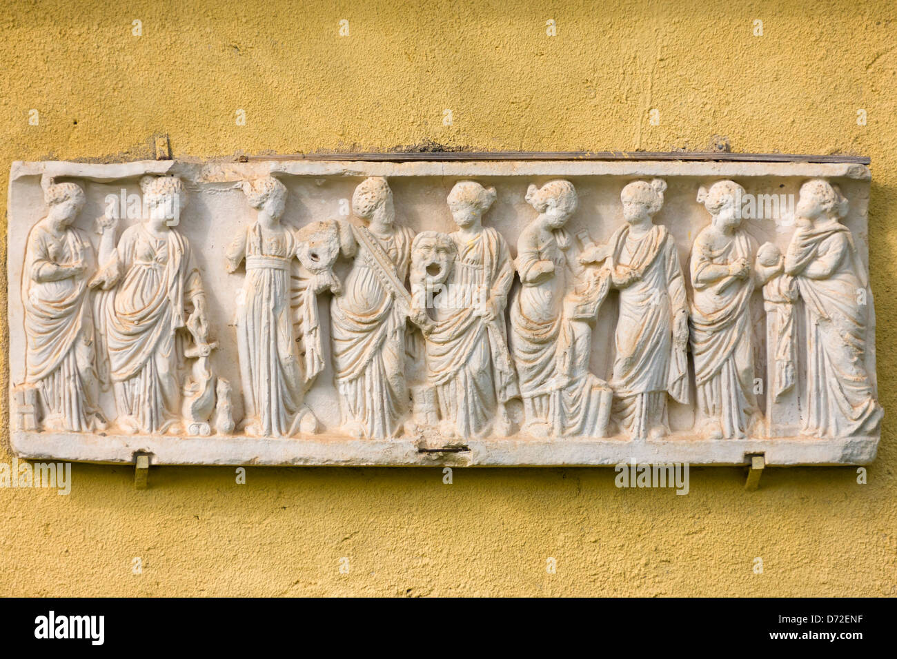 Sculpture de Muse, dieu de la musique, Carthage, Tunisie Banque D'Images