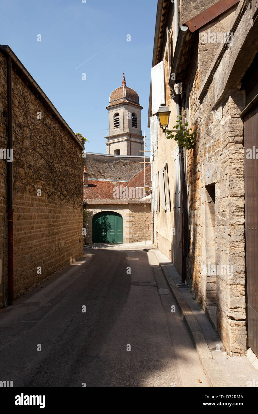 Arbois, France, vue de la Collégiale Notre-Dame Banque D'Images