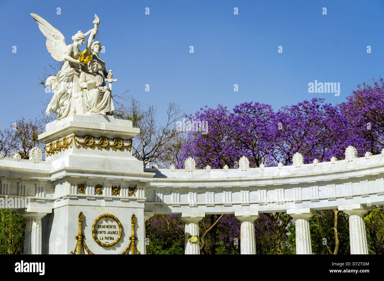 Monument de Benito Juarez à Mexico City Banque D'Images