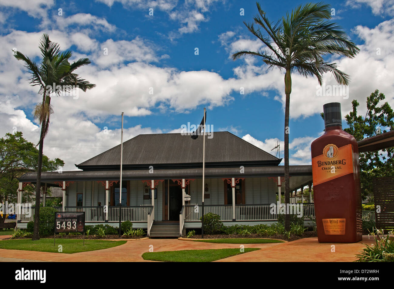 Entrée de la distillerie de rhum de Bundaberg Australie Queensland Bundaberg Banque D'Images