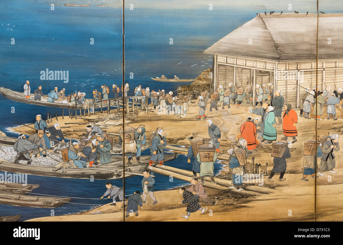 La peinture historique, Otaru, Hokkaido, Japon Banque D'Images