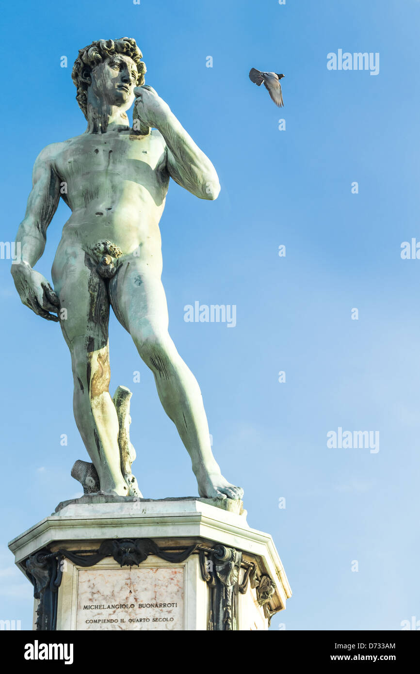 Statue de David de Michel-Ange Buonarroti Banque D'Images