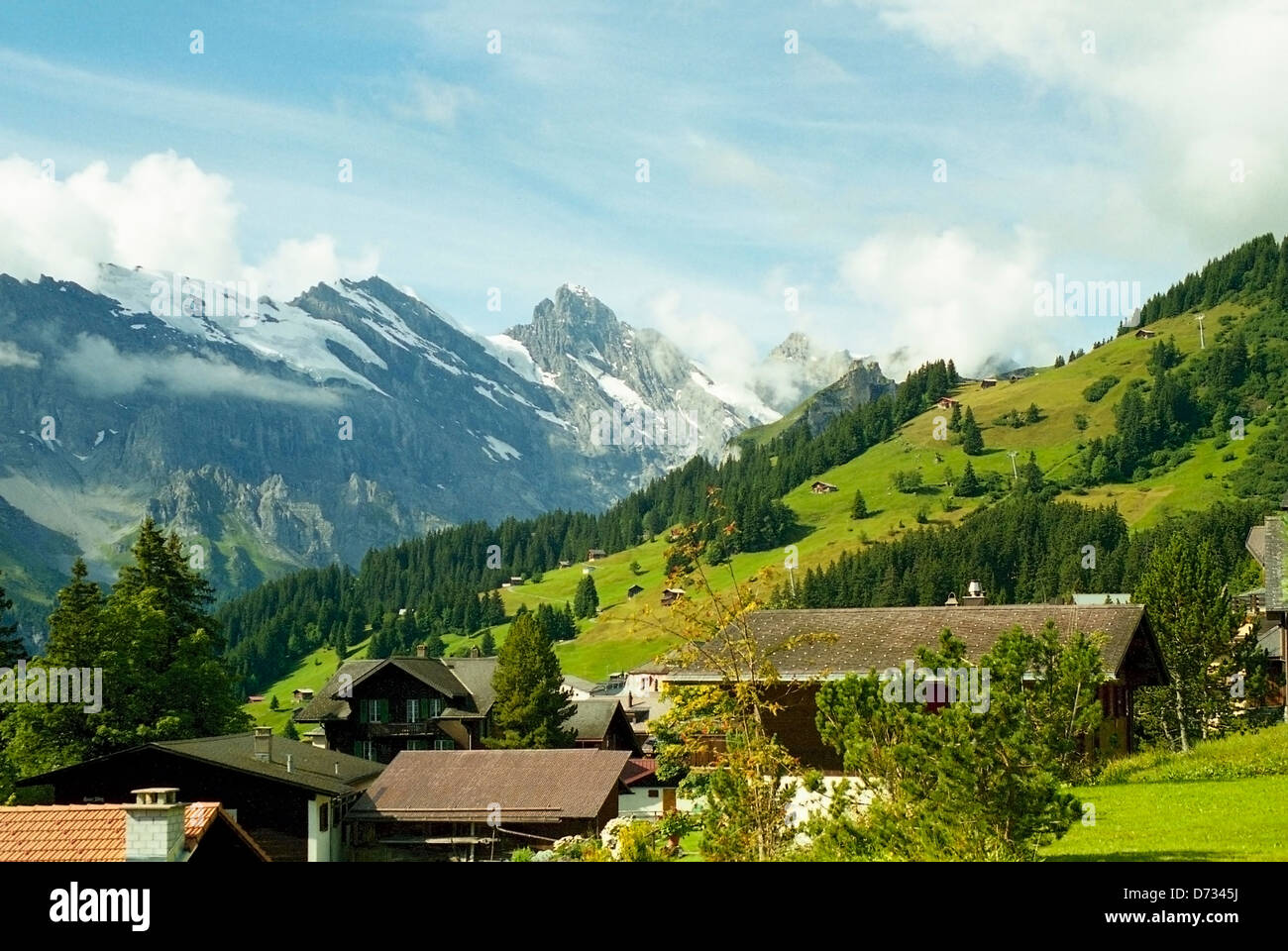Breithorn de Murren, Suisse Banque D'Images