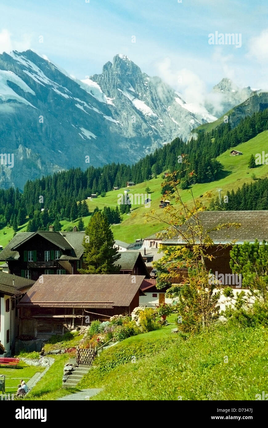 Breithorn de Murren, Suisse Banque D'Images