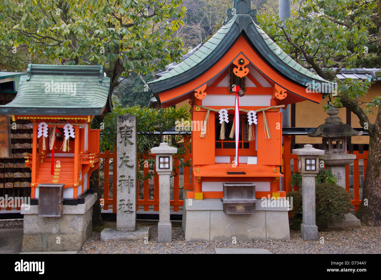 Sanctuaire Fushimi Inari, Kyoto, Japon Banque D'Images