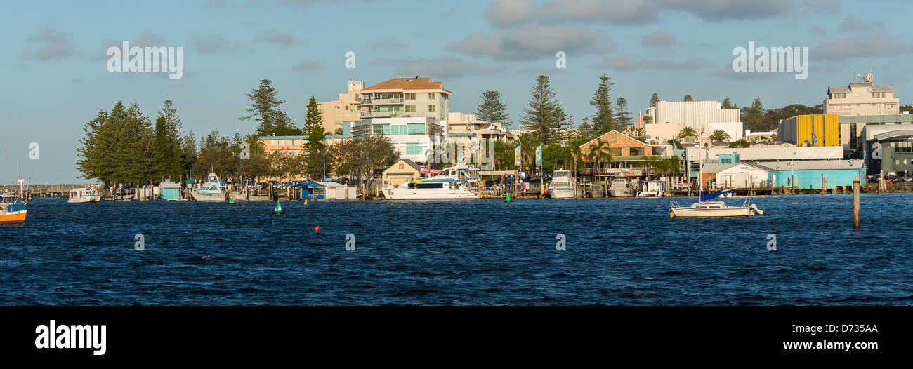 La ville de Port Macquarie est une ville côtière située sur la côte centrale de la Nouvelle-Galles du Sud en Australie. Banque D'Images