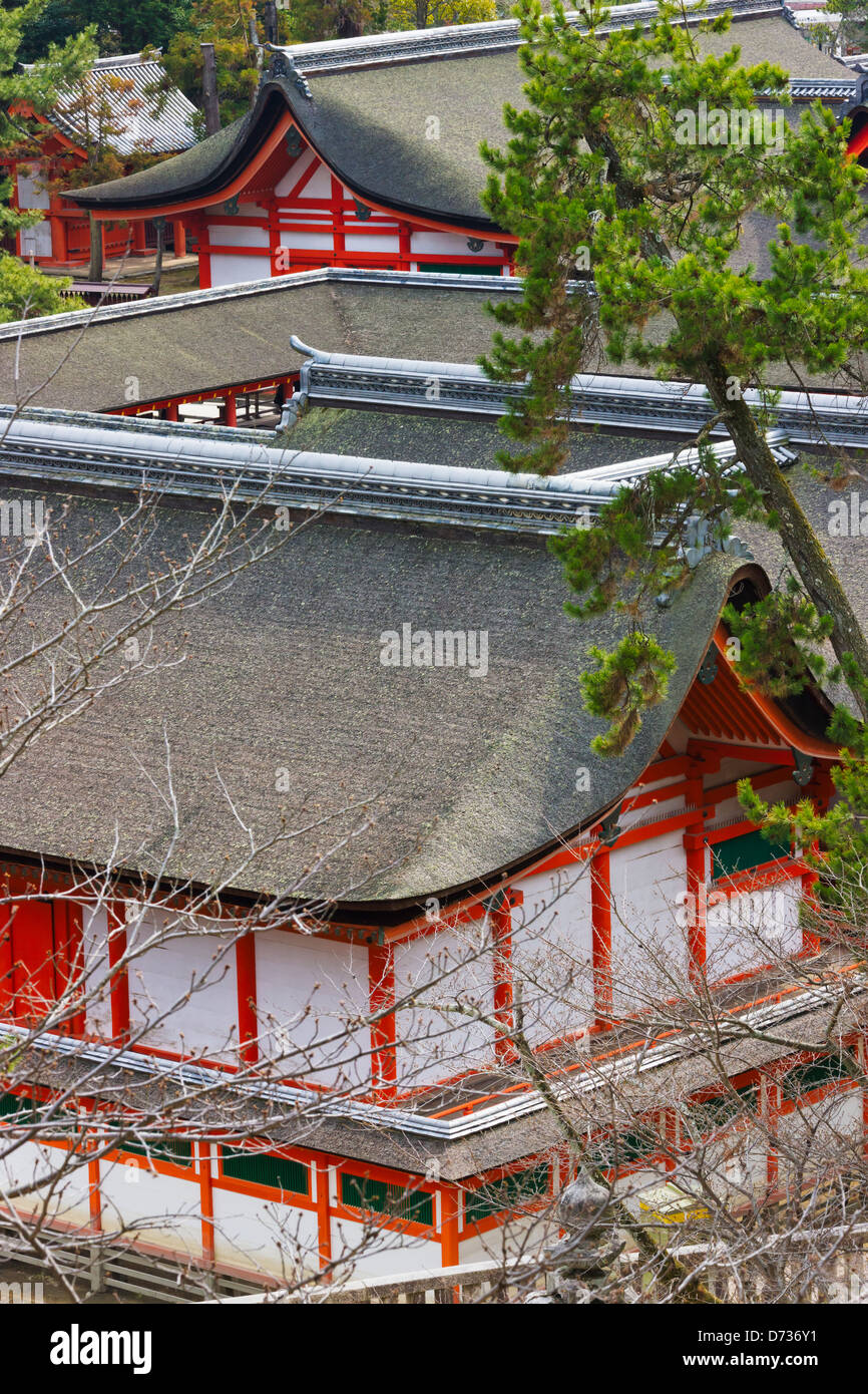 Itsukushima Jinja, Miyajima, Japon Banque D'Images