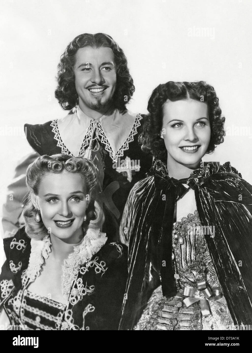 Les trois mousquetaires 1939 20th Century Fox Film avec de l : Binnie Barnes, Don Ameche et Pauline Moore Banque D'Images