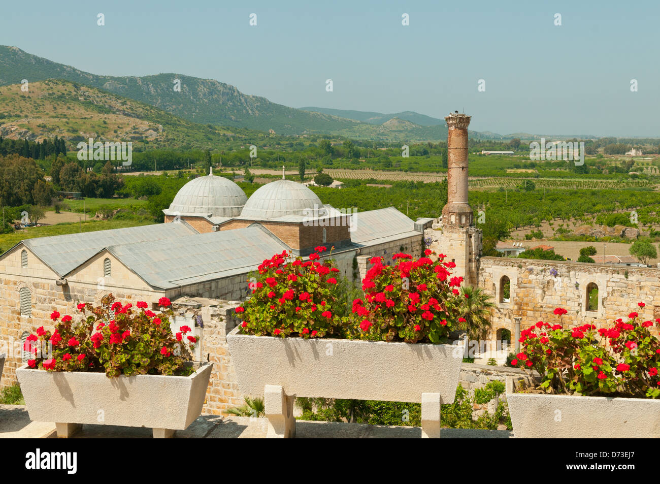 La mosquée Isa Bey, Selcuk, Izmir, Turquie Banque D'Images