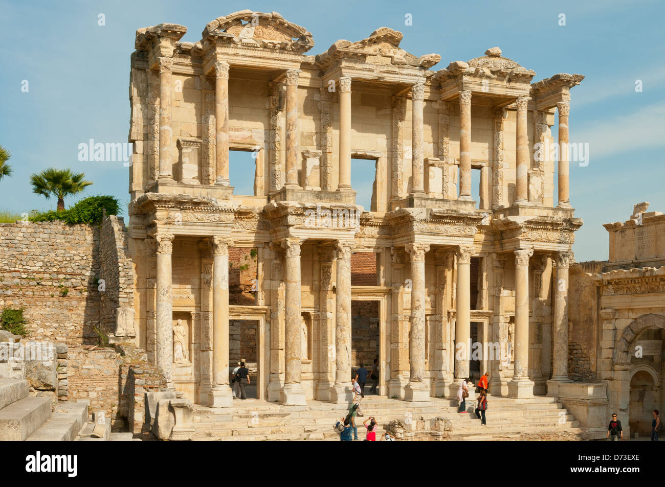 Bibliothèque de Celsus, Ephèse, Selcuk, Izmir, Turquie Banque D'Images