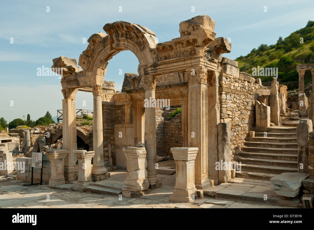 Temple d'Hadrien, Ephèse, Selcuk, Izmir, Turquie Banque D'Images