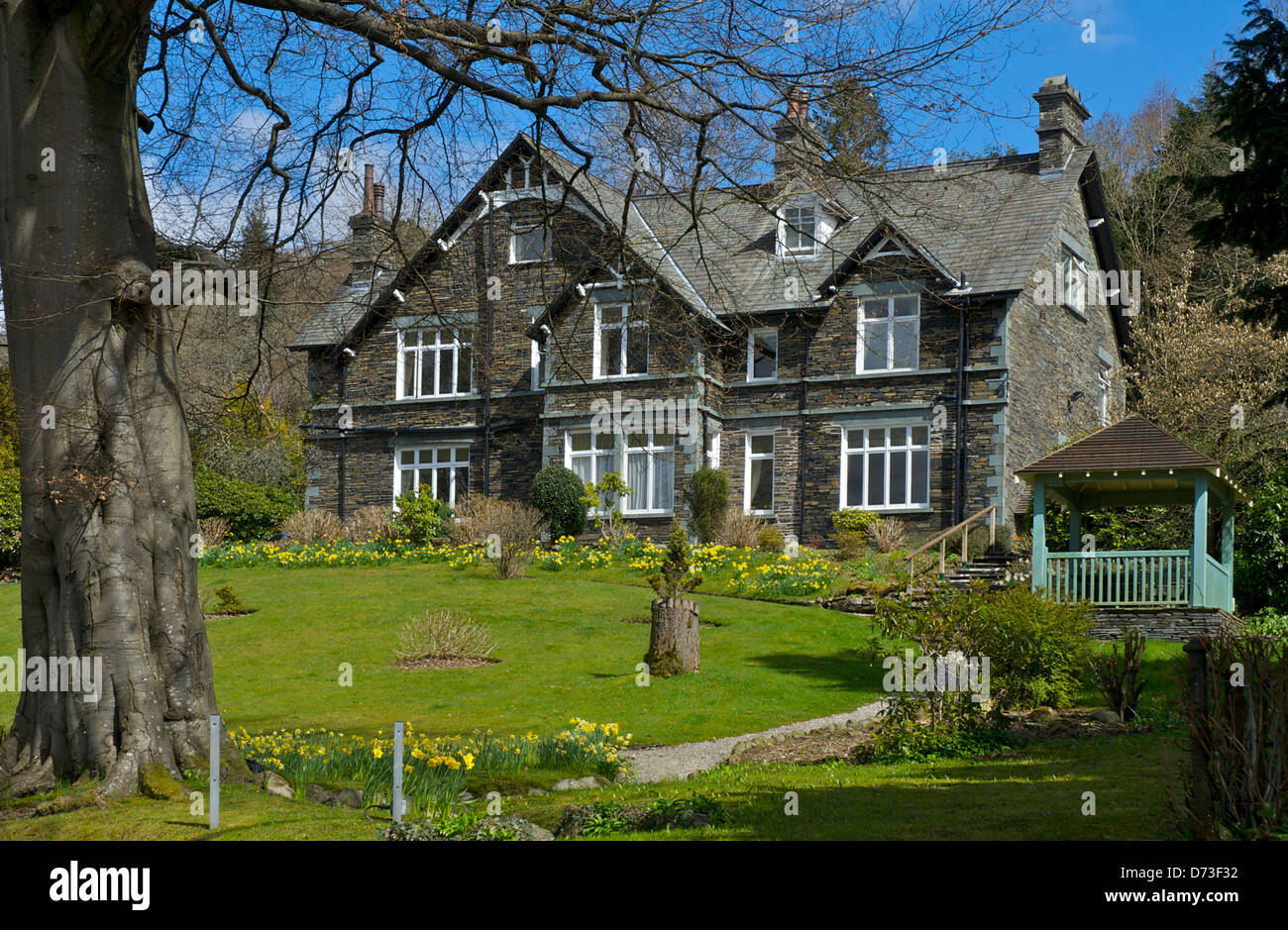 Lake House Hotel à Waterhead, près de Ambleside, Parc National de Lake District, Cumbria, Angleterre, Royaume-Uni Banque D'Images