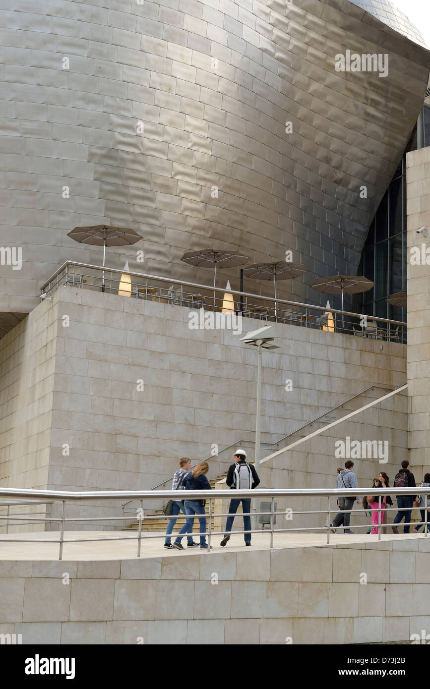 Détail de Guggenheim Museum, Bilbao, Espagne Banque D'Images