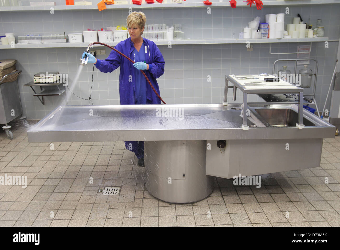 Kiel, Allemagne, la pathologie de l'autopsie à l'Institut de médecine légale de la UKSH Banque D'Images