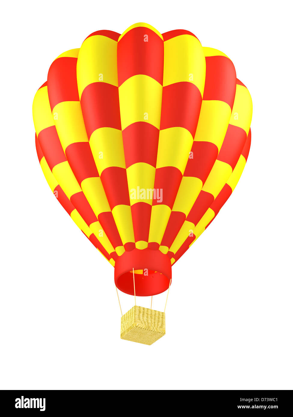 Hot Air Balloon isolated Banque D'Images