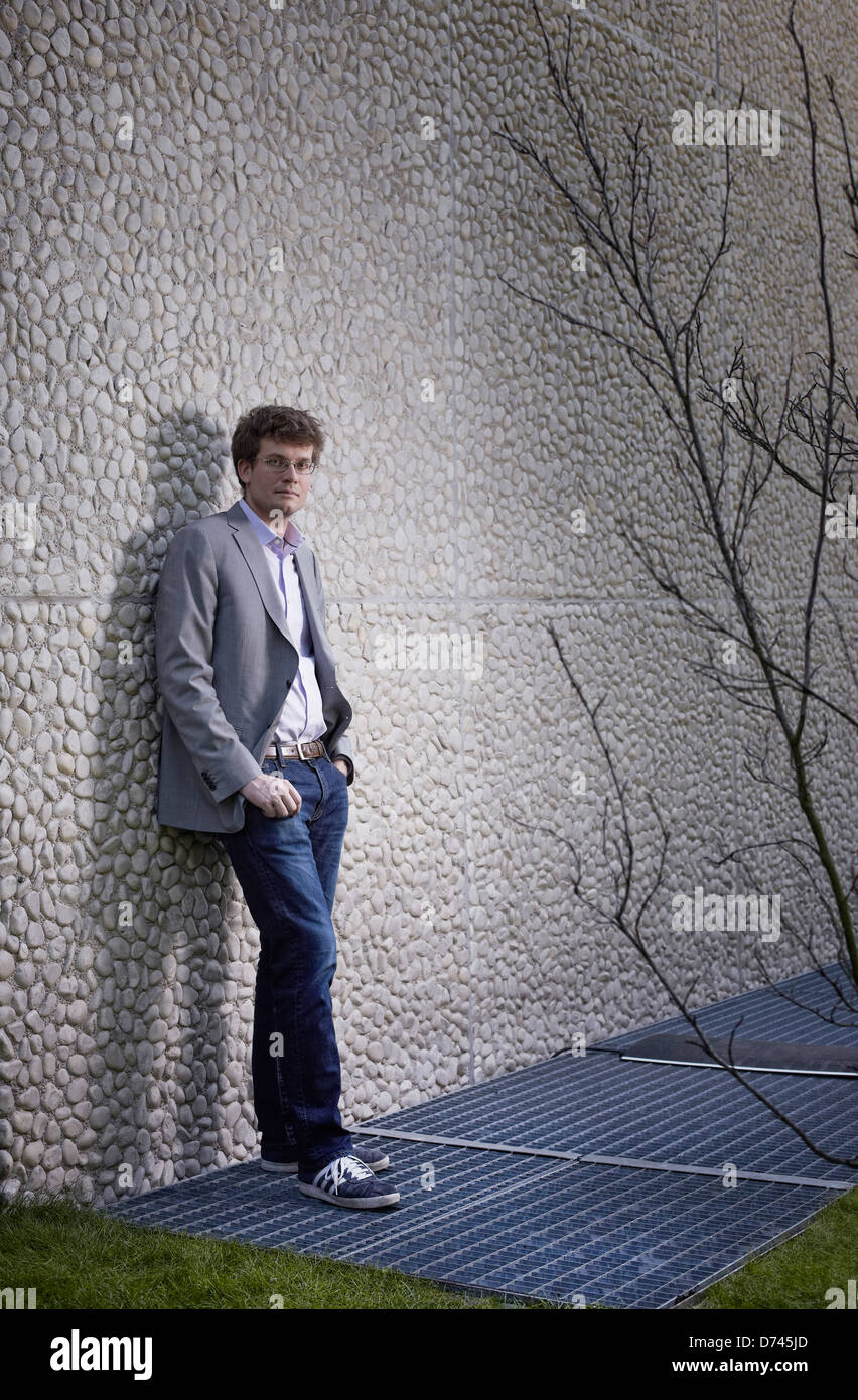 Berlin, Allemagne, l'auteur John Green, en mode portrait Banque D'Images