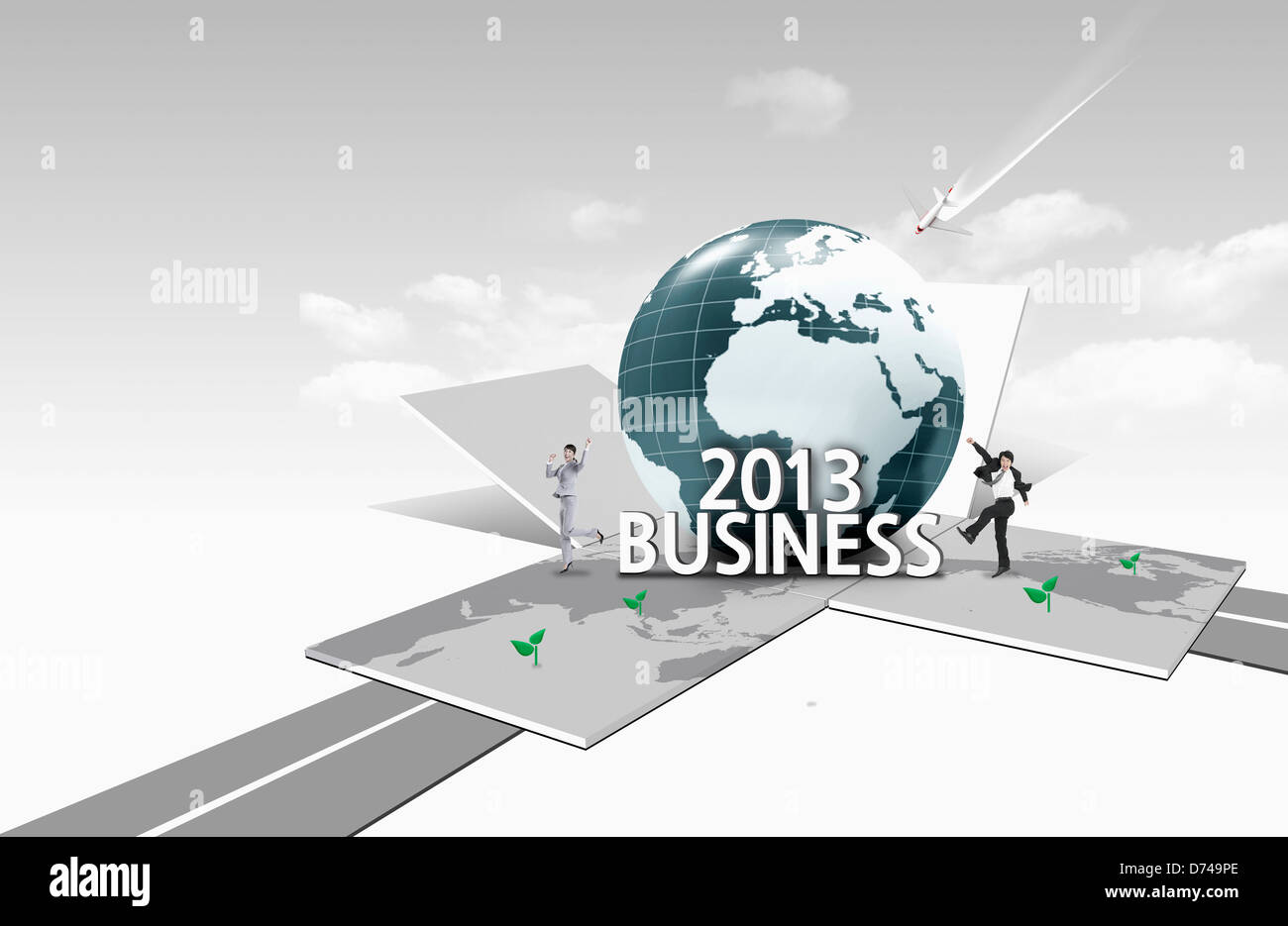 Homme d'affaires et d'entreprise 2013 Banque D'Images