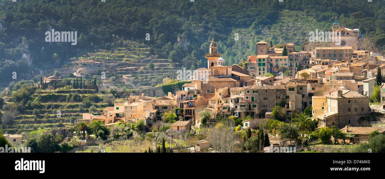 Village perché de Valldemossa, près de Palma, Majorque, Espagne Banque D'Images